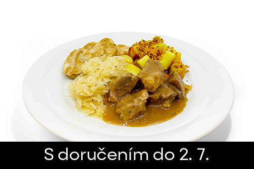 Obrázek Vepřové výpečky, kysané zelí, karlovarský a bramborový knedlík